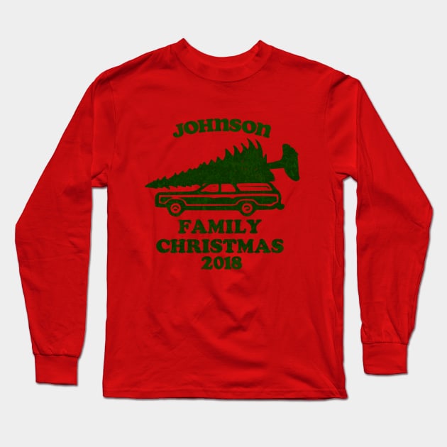 Johnson Family Chistmas Long Sleeve T-Shirt by TracyMichelle